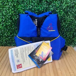 NWT Stohlquist Child Infant Life Jacket Blue Black Under 30 Lbs One Size Rtl $70